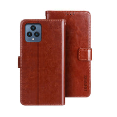 idewei Crazy Horse Texture Leather Phone Case with Holder, For T-Mobile REVVL 6 5G, For Motorola Moto G23/G13, For Motorola Moto G73