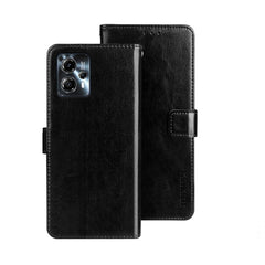 idewei Crazy Horse Texture Leather Phone Case with Holder, For T-Mobile REVVL 6 5G, For Motorola Moto G23/G13, For Motorola Moto G73