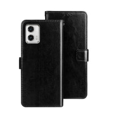 idewei Crazy Horse Texture Leather Phone Case with Holder, For T-Mobile REVVL 6 5G, For Motorola Moto G23/G13, For Motorola Moto G73