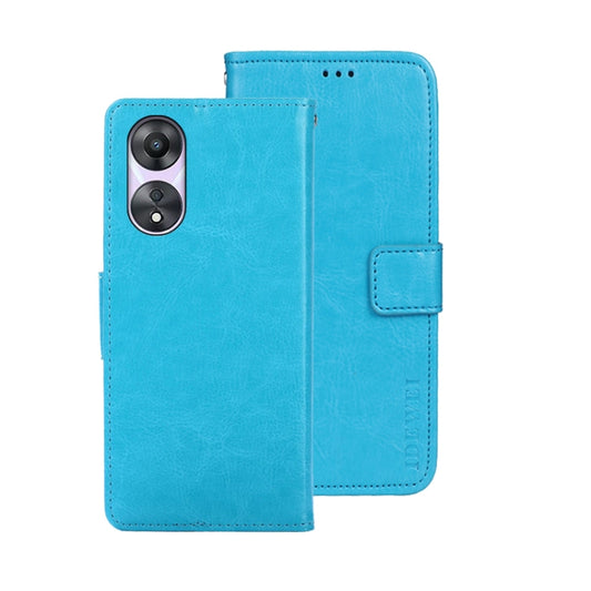 idewei Crazy Horse Texture Leather Phone Case with Holder, For OPPO A78 5G Global/A58x/A58 5G, For Realme C55 4G, For Realme GT3 5G Global/GT Neo 5 5G
