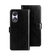 idewei Crazy Horse Texture Leather Phone Case with Holder, For OPPO A78 5G Global/A58x/A58 5G, For Realme C55 4G, For Realme GT3 5G Global/GT Neo 5 5G