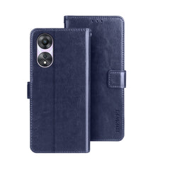 idewei Crazy Horse Texture Leather Phone Case with Holder, For OPPO A78 5G Global/A58x/A58 5G, For Realme C55 4G, For Realme GT3 5G Global/GT Neo 5 5G