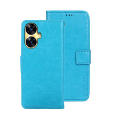 idewei Crazy Horse Texture Leather Phone Case with Holder, For OPPO A78 5G Global/A58x/A58 5G, For Realme C55 4G, For Realme GT3 5G Global/GT Neo 5 5G
