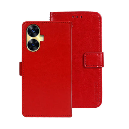 idewei Crazy Horse Texture Leather Phone Case with Holder