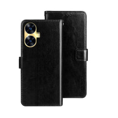 idewei Crazy Horse Texture Leather Phone Case with Holder, For OPPO A78 5G Global/A58x/A58 5G, For Realme C55 4G, For Realme GT3 5G Global/GT Neo 5 5G