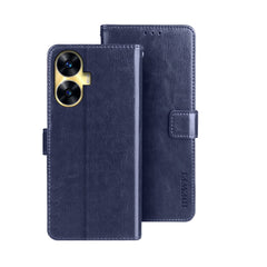 idewei Crazy Horse Texture Leather Phone Case with Holder, For OPPO A78 5G Global/A58x/A58 5G, For Realme C55 4G, For Realme GT3 5G Global/GT Neo 5 5G