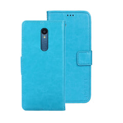 idewei Crazy Horse Texture Leather Phone Case with Holder, For Sharp Rouvo V, For Ulefone Note 14, For Xiaomi Poco C55/Redmi 12C/Redmi 11A