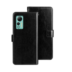 idewei Crazy Horse Texture Leather Phone Case with Holder, For Sharp Rouvo V, For Ulefone Note 14, For Xiaomi Poco C55/Redmi 12C/Redmi 11A