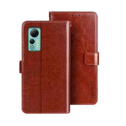 idewei Crazy Horse Texture Leather Phone Case with Holder
