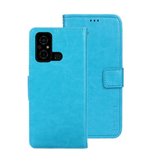 idewei Crazy Horse Texture Leather Phone Case with Holder, For Sharp Rouvo V, For Ulefone Note 14, For Xiaomi Poco C55/Redmi 12C/Redmi 11A