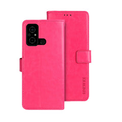 idewei Crazy Horse Texture Leather Phone Case with Holder, For Sharp Rouvo V, For Ulefone Note 14, For Xiaomi Poco C55/Redmi 12C/Redmi 11A