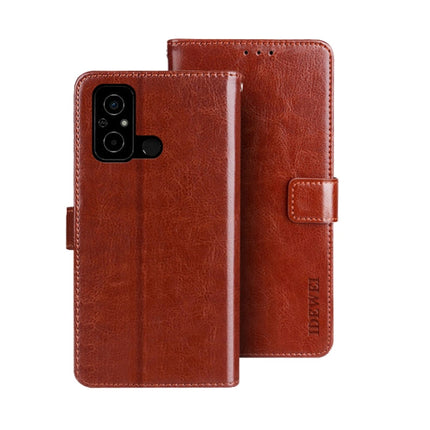 idewei Crazy Horse Texture Leather Phone Case with Holder