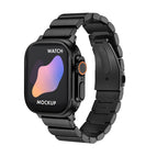 For Apple Watch Ultra 49mm / Series 8&7 45mm / SE 2&6&SE&5&4 44mm / 3&2&1 42mm / Black