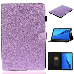 Glossy Glitter Powder Horizontal Flip Leather Case with Holder & Card Slot & Sleep / Wake-up Function, For Huawei MediaPad M5 lite, For Lenovo Tab M10 Plus TB-X606F, For Lenovo Tab M10 TB-X605F / X505