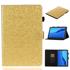 Glossy Glitter Powder Horizontal Flip Leather Case with Holder & Card Slot & Sleep / Wake-up Function, For Huawei MediaPad M5 lite, For Lenovo Tab M10 Plus TB-X606F, For Lenovo Tab M10 TB-X605F / X505
