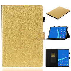 Glossy Glitter Powder Horizontal Flip Leather Case with Holder & Card Slot & Sleep / Wake-up Function, For Huawei MediaPad M5 lite, For Lenovo Tab M10 Plus TB-X606F, For Lenovo Tab M10 TB-X605F / X505