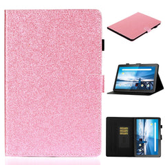 Glossy Glitter Powder Horizontal Flip Leather Case with Holder & Card Slot & Sleep / Wake-up Function, For Huawei MediaPad M5 lite, For Lenovo Tab M10 Plus TB-X606F, For Lenovo Tab M10 TB-X605F / X505