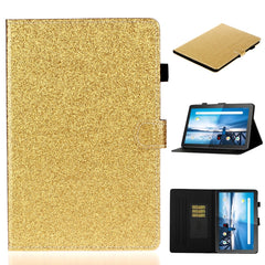 Glossy Glitter Powder Horizontal Flip Leather Case with Holder & Card Slot & Sleep / Wake-up Function, For Huawei MediaPad M5 lite, For Lenovo Tab M10 Plus TB-X606F, For Lenovo Tab M10 TB-X605F / X505