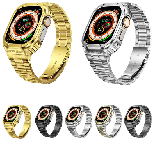 Metal Integrated Watch Protective Case, For Apple Watch Series 8&7 45mm, For Apple Watch Series SE 2&6&SE&5&4 44mm, For Apple Watch Ultra 49mm