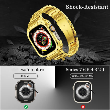Metal Integrated Watch Protective Case, For Apple Watch Series SE 2025&6&SE&5&4 44mm, For Apple Watch Ultra 3 / 2 / 1 49mm, For Apple Watch Series 9 / 8 / 7 45mm