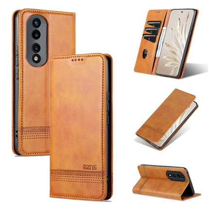 AZNS Magnetic Calf Texture Flip Leather Phone Case, For Honor X50i/90 Lite, For Honor Play 40, For Honor 90 Pro, For Honor 90