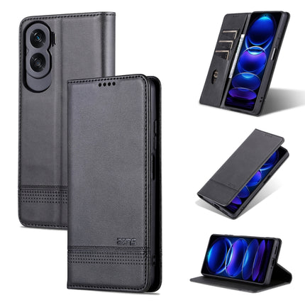 AZNS Magnetic Calf Texture Flip Leather Phone Case, For Honor X50i/90 Lite, For Honor Play 40, For Honor 90 Pro, For Honor 90