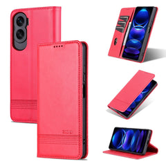 AZNS Magnetic Calf Texture Flip Leather Phone Case