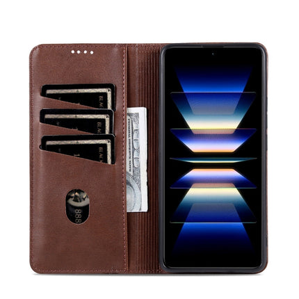 AZNS Magnetic Calf Texture Flip Leather Phone Case