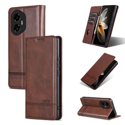AZNS Magnetic Calf Texture Flip Leather Phone Case, For Honor 300 Ultra, For Honor 300 Pro, For Honor 300, For Honor Magic7 Pro
