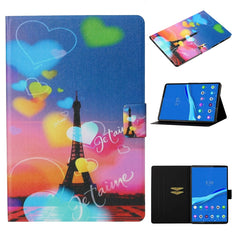 Coloured Drawing Pattern Horizontal Flip Leather Case with Holder & Card Slot & Sleep / Wake-up Function, For Huawei MediaPad M5 lite, For Lenovo Tab M10 Plus TB-X606F, For Lenovo Tab M10 TB-X605F / X505