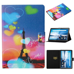 Coloured Drawing Pattern Horizontal Flip Leather Case with Holder & Card Slot & Sleep / Wake-up Function, For Huawei MediaPad M5 lite, For Lenovo Tab M10 Plus TB-X606F, For Lenovo Tab M10 TB-X605F / X505