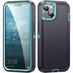 For iPhone 14 Plus / Dark Blue + Light Blue