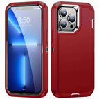 For iPhone 12 Pro Max / Red + Black