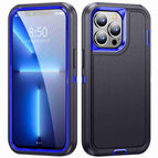 For iPhone 12 / 12 Pro / Dark Blue + Royal Blue