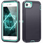For iPhone SE 2022 / SE 2020 / 8 / 7 / Dark Blue + Light Blue