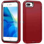 For iPhone 8 Plus / 7 Plus / Red + Black