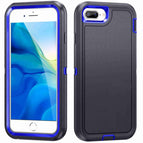 For iPhone 8 Plus / 7 Plus / Dark Blue + Royal Blue
