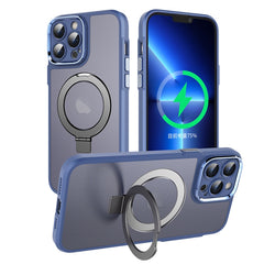 MagSafe Magnetic Metal Holder Phone Case, For iPhone 14, For iPhone 14 Plus, For iPhone 14 Pro, For iPhone 14 Pro Max, For iPhone 13 Pro Max