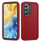 For Samsung Galaxy A54 / Red + Black