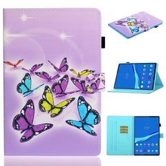 Coloured Drawing Horizontal Flip Leather Case with Holder & Card Slot & Sleep / Wake-up Function, For Huawei MediaPad M5 lite, For Lenovo Tab M10 Plus TB-X606F, For Lenovo Tab M10 TB-X605F / X505