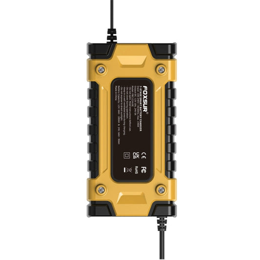 FOXSUR 12V / 24V / 10A Car / Motorcycle Battery Smart Repair Lead-acid Battery Charger