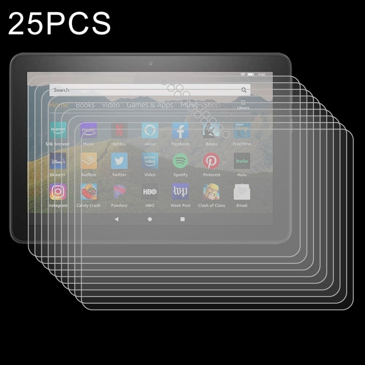 25 PCS 9H 0.3mm Explosion-proof Tempered Glass Film, For Amazon Kindle Fire HD 8 Plus 2020, For Huawei MatePad T8