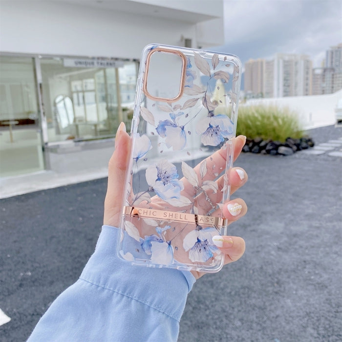 For Samsung Galaxy A14 5G High Translucent Electroplating Flower Pattern TPU + PC Phone Case(Cherry Blossoms)