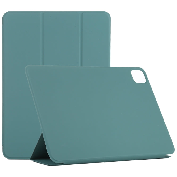 Horizontal Flip Ultra-thin Double-sided Clip Without Magnetic PU Leather Case With Three-folding Holder & Sleep / Wake-up Function, For iPad Pro 11 inch (2020) / Pro 11 2018 / Air 2020 10.9