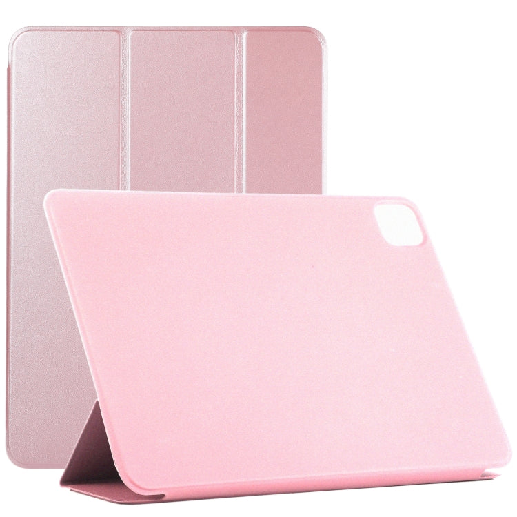 Horizontal Flip Ultra-thin Double-sided Clip Without Magnetic PU Leather Case With Three-folding Holder & Sleep / Wake-up Function, For iPad Pro 11 inch (2020) / Pro 11 2018 / Air 2020 10.9