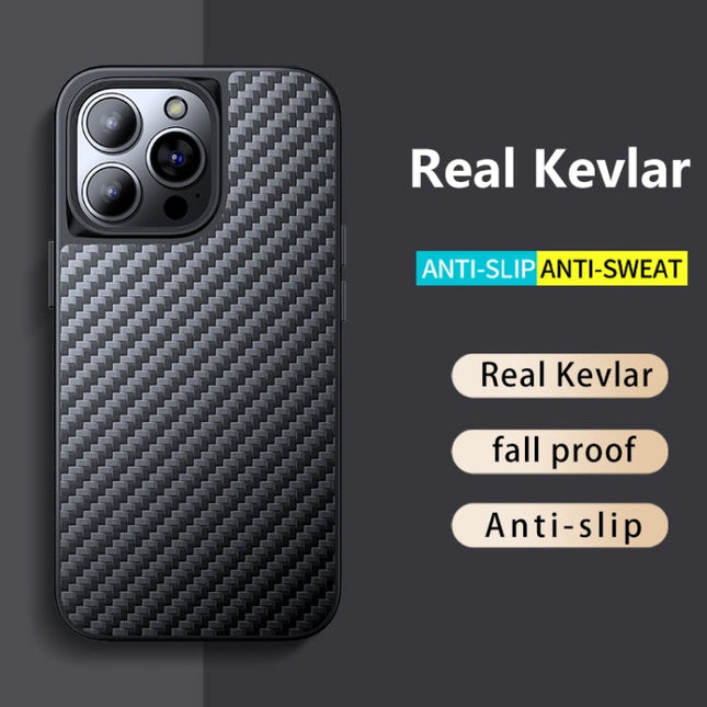 wlons Magsafe Carbon Fiber Kevlar TPU Phone Case, For iPhone 13 Pro, For iPhone 13 Pro Max, For iPhone 13, For Samsung Galaxy S23 5G, For Samsung Galaxy S23+ 5G, For Samsung Galaxy S23 Ultra 5G, For Xiaomi 13, For Xiaomi 13 Pro, For Huawei P60 Art�����...