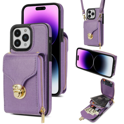 Zipper Hardware Card Wallet Phone Case, For iPhone 14 Pro Max, For iPhone 14 Pro, For iPhone 14 Plus, For iPhone 14 / 13