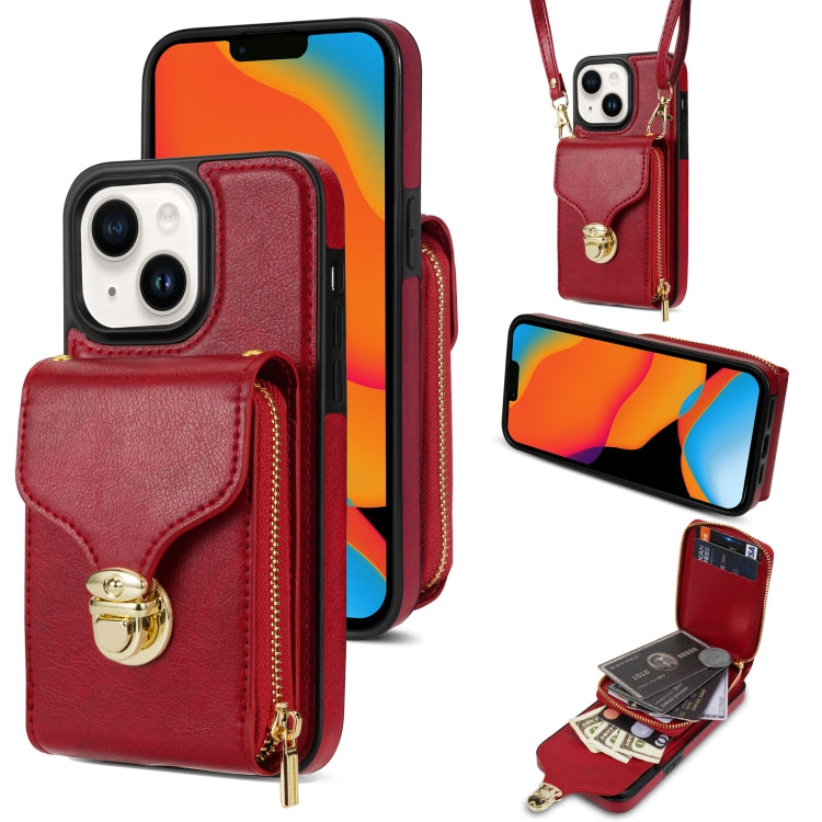 Zipper Hardware Card Wallet Phone Case, For iPhone 14 Pro Max, For iPhone 14 Pro, For iPhone 14 Plus, For iPhone 14 / 13, For iPhone 13 Pro Max, For iPhone 13 Pro