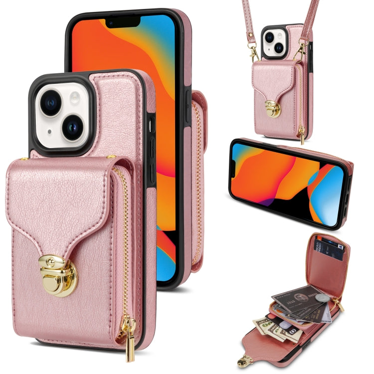 Zipper Hardware Card Wallet Phone Case, For iPhone 14 Pro Max, For iPhone 14 Pro, For iPhone 14 Plus, For iPhone 14 / 13, For iPhone 13 Pro Max, For iPhone 13 Pro