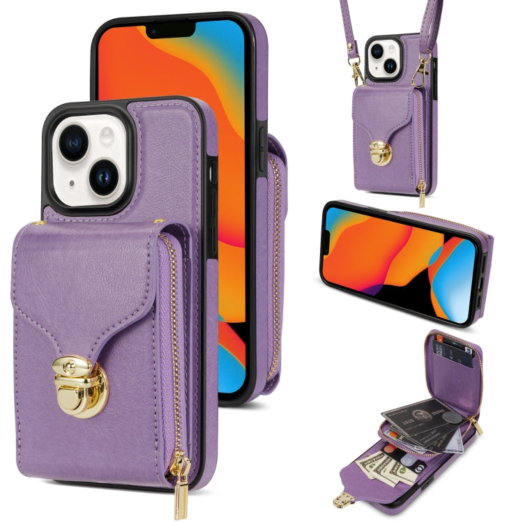 Zipper Hardware Card Wallet Phone Case, For iPhone 14 Pro Max, For iPhone 14 Pro, For iPhone 14 Plus, For iPhone 14 / 13, For iPhone 13 Pro Max, For iPhone 13 Pro